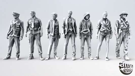 3d Model - Low Poly Male bundle 04