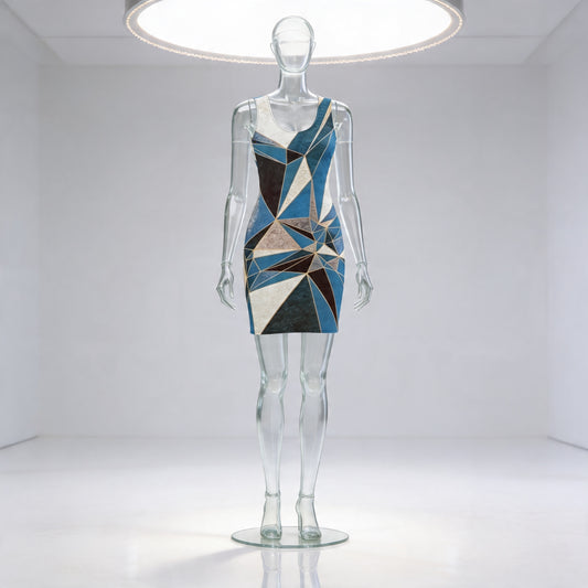 ANSO Low-Poly Bodycon Dress