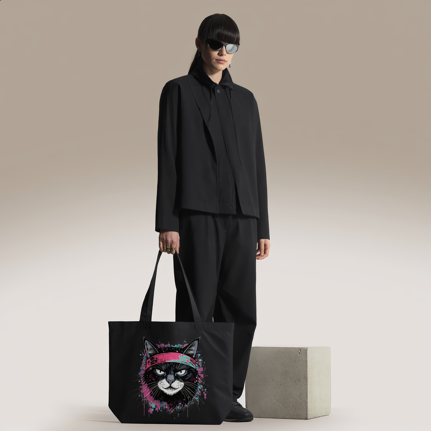THE GLITCH CAT // UTILITY TOTE