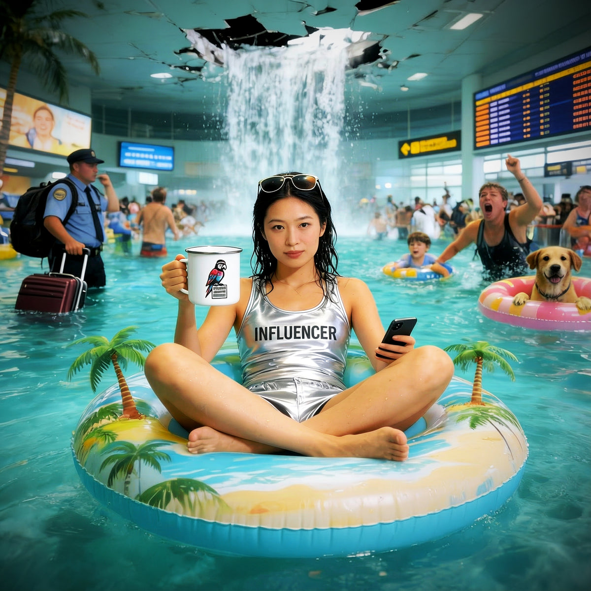 THE GLITCH PARROT // CAMP MUG