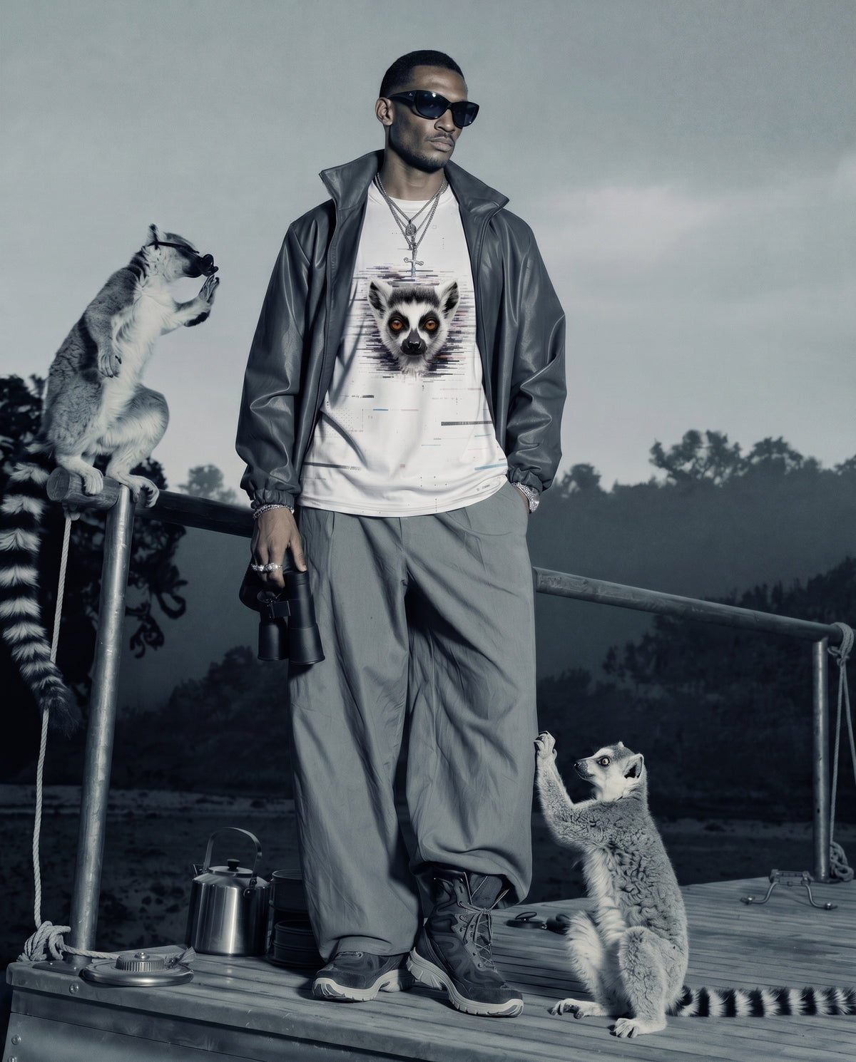 SilverWEAR // Ring Signal — Lemur — Herren T-Shirt