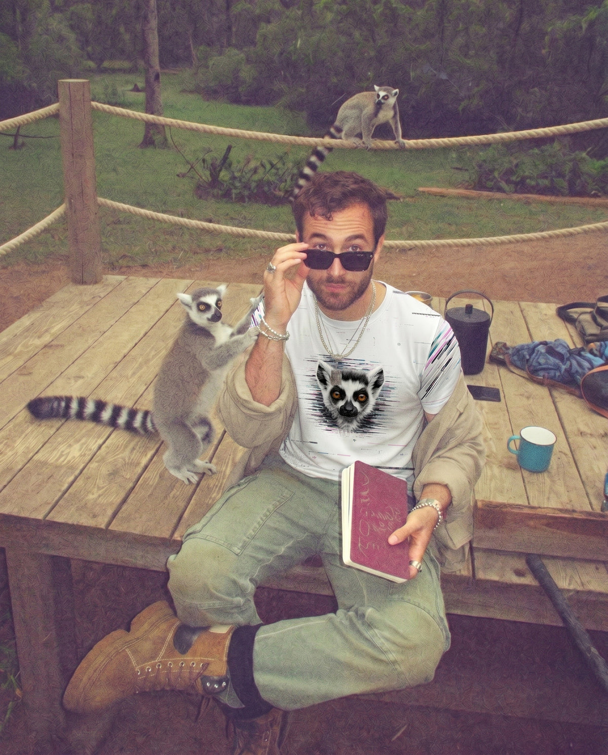 SilverWEAR // Ring Signal — Lemur — Herren T-Shirt