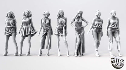 3d Model - Low Poly Female bundle 03