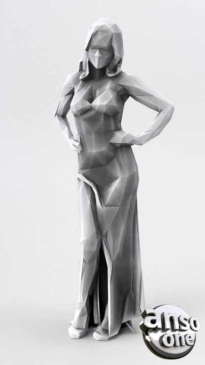 3d Model - Low Poly Female bundle 03