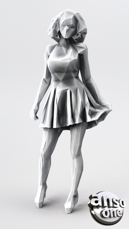 3d Model - Low Poly Female bundle 03