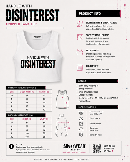 Handle With Disinterest — Crop Top