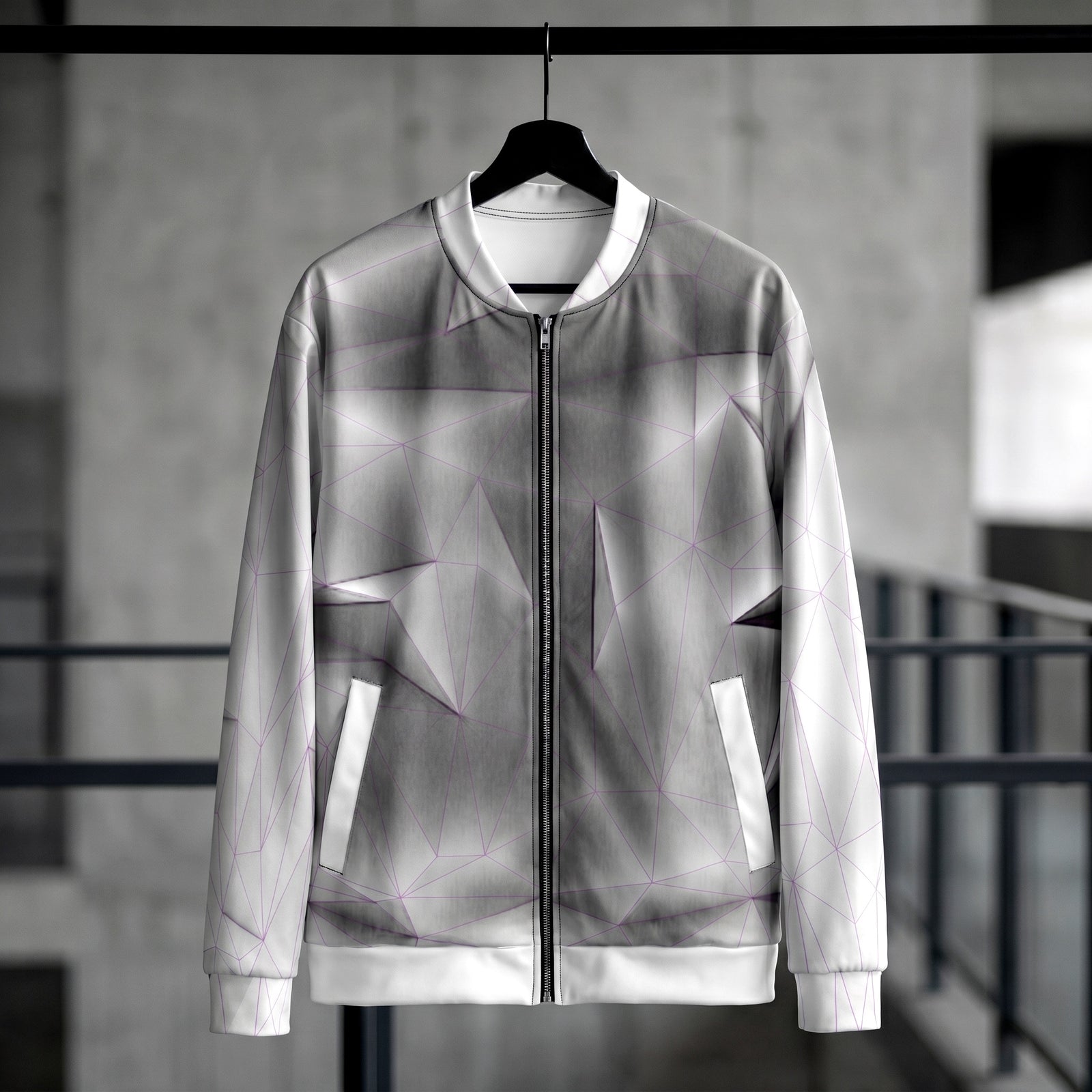 Low-Poly Unisex Bomber jacket