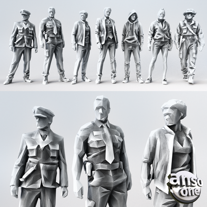 3d Model - Low Poly Male bundle 04