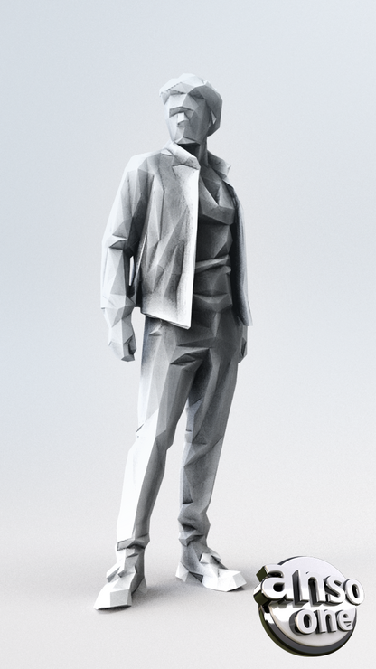 3d Model - Low Poly Male bundle 04