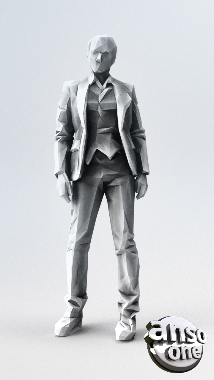 3d Model - Low Poly Male bundle 04