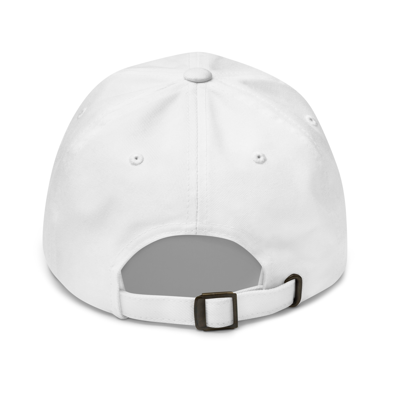 White baseball cap on a beige background