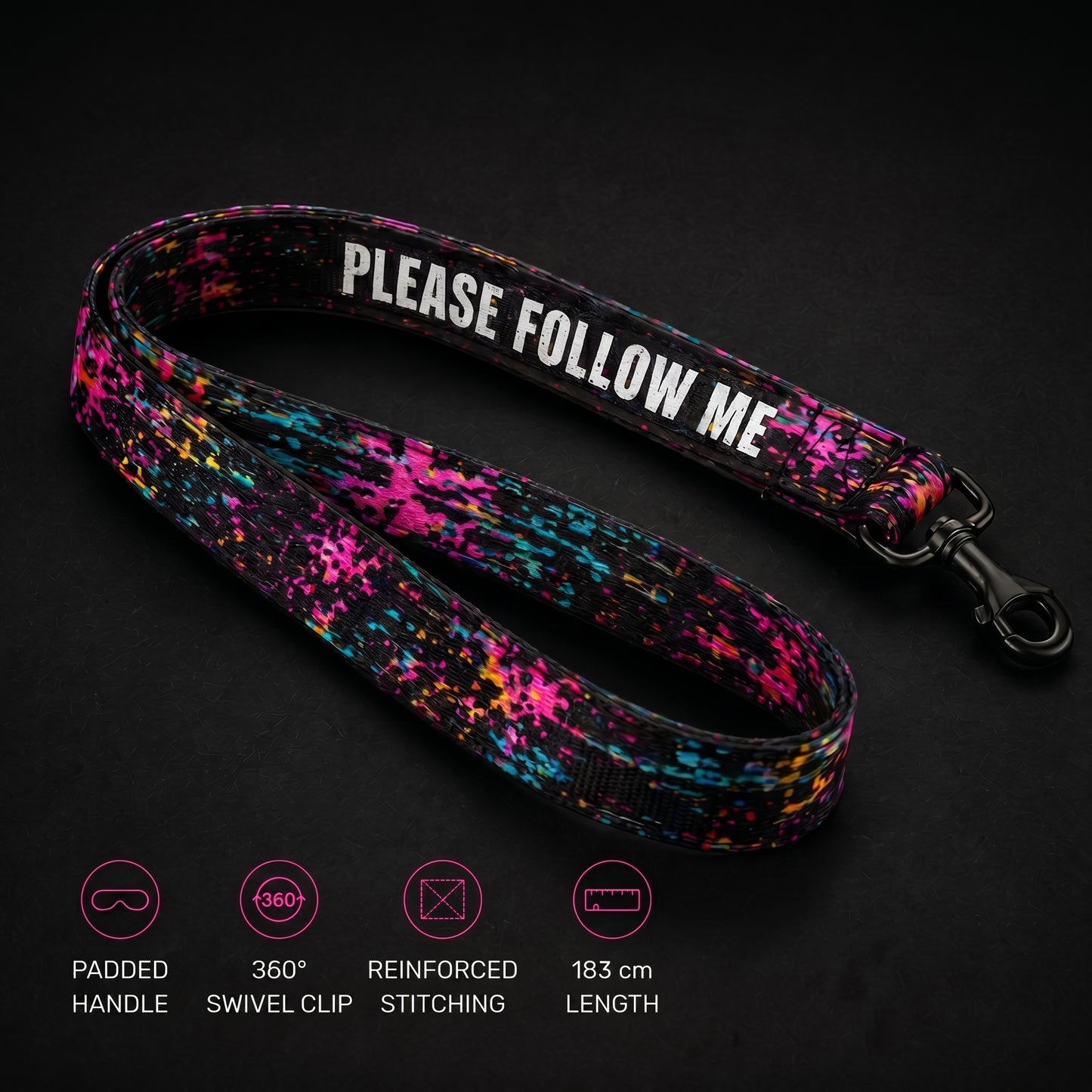 Glitch Dog // Halsband + Leine Set