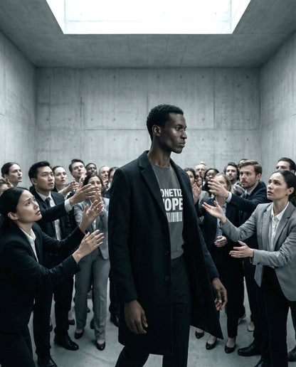 MONETIZE HOPE — Dark Signal Heavyweight T-Shirt