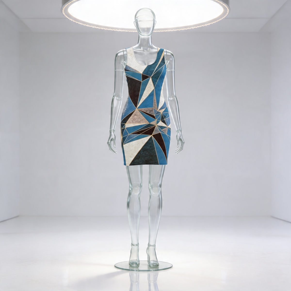 ANSO Low-Poly Bodycon Dress