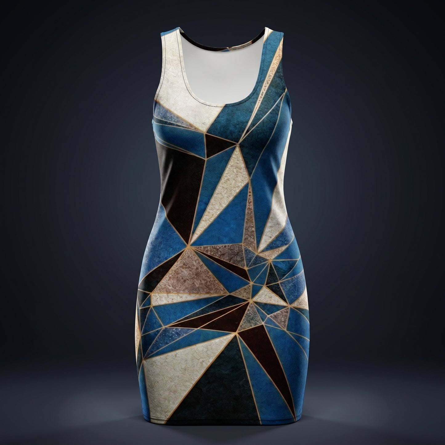 ANSO Low-Poly Bodycon Dress