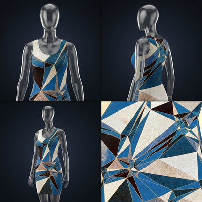 ANSO Low-Poly Bodycon Dress