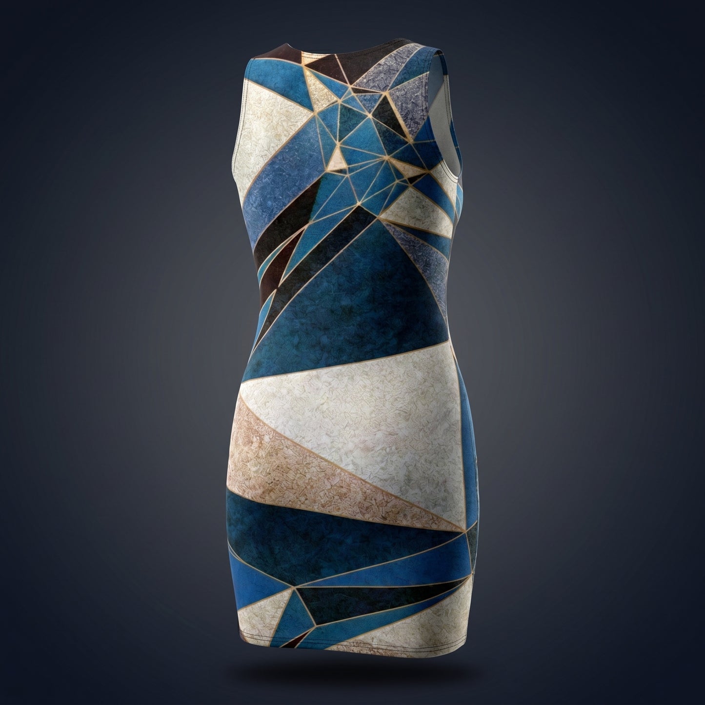 ANSO Low-Poly Bodycon Dress