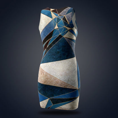 ANSO Low-Poly Bodycon Dress