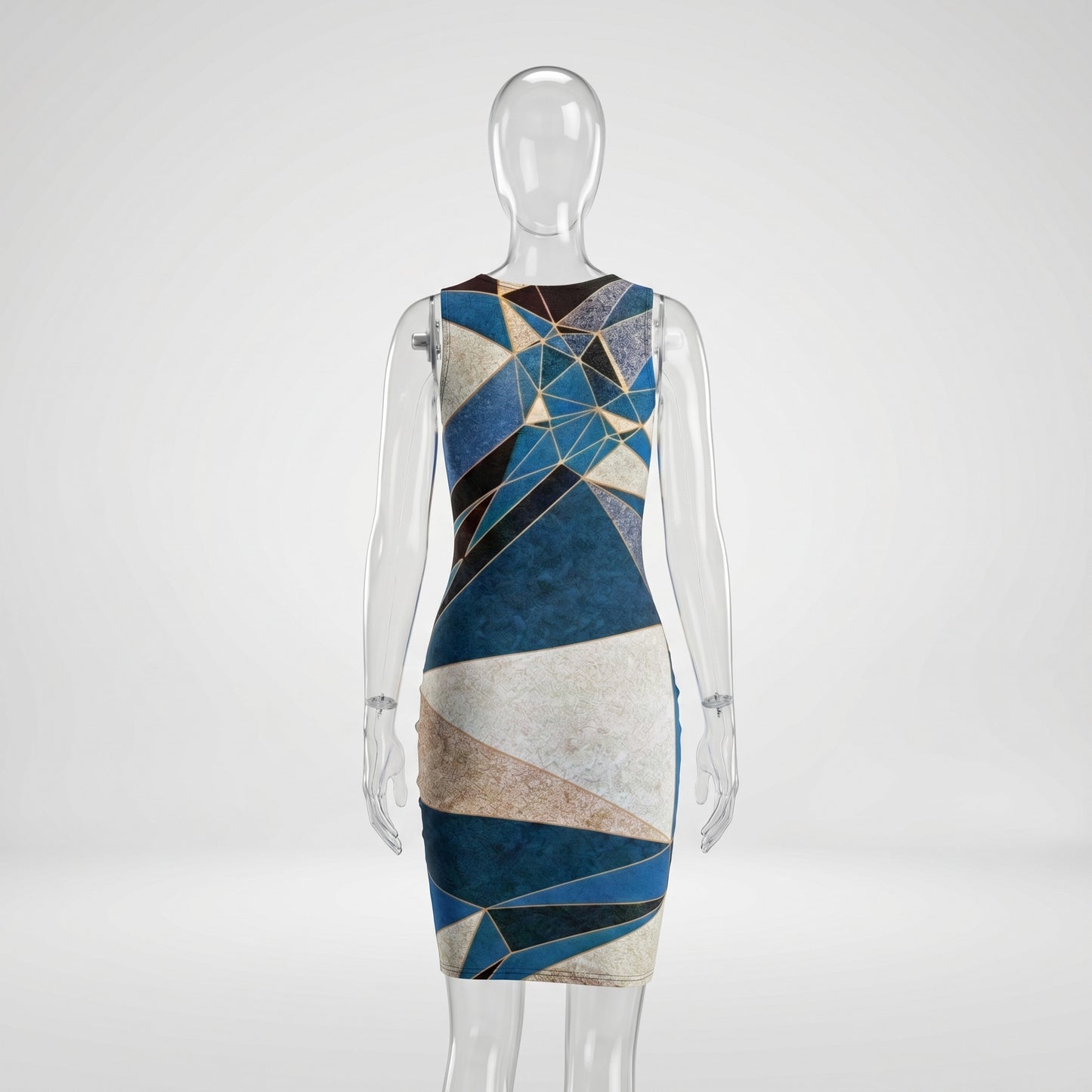 ANSO Low-Poly Bodycon Dress