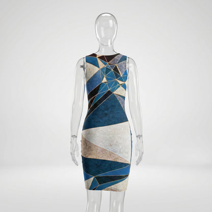 ANSO Low-Poly Bodycon Dress