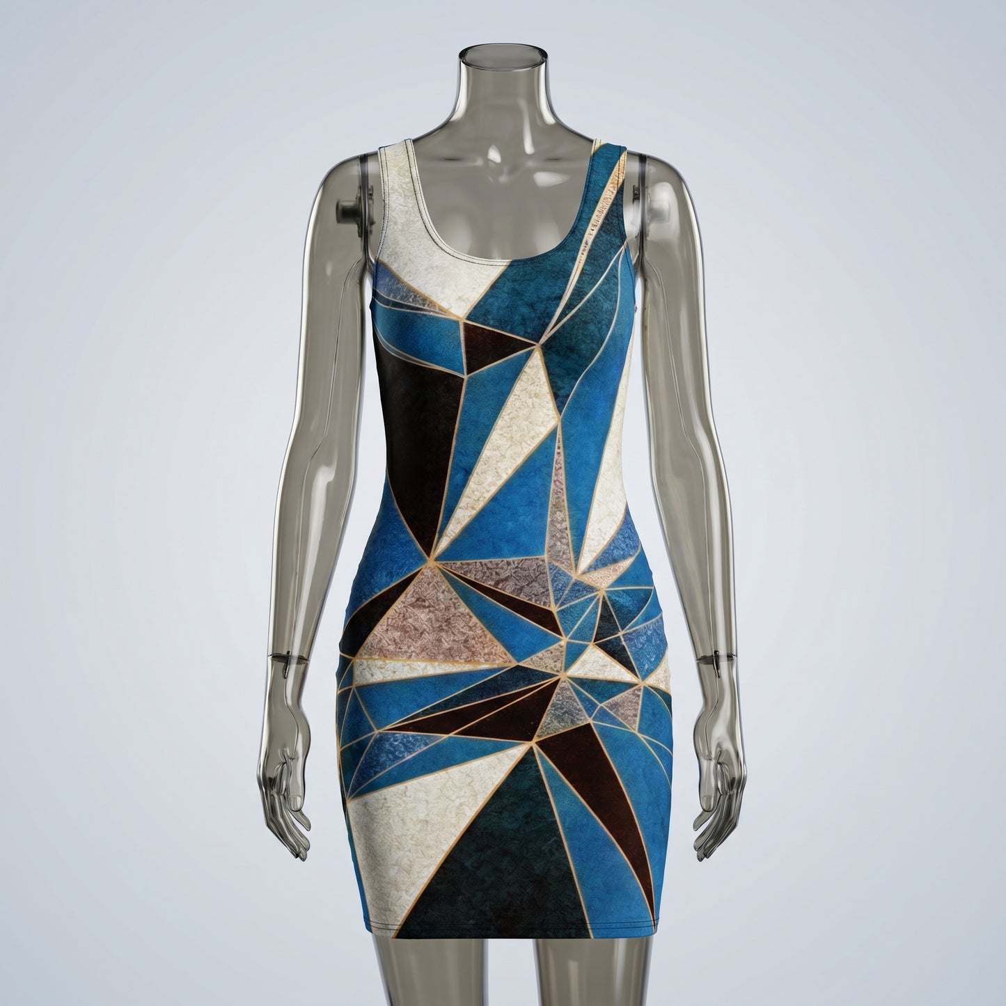 ANSO Low-Poly Bodycon Dress