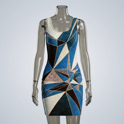ANSO Low-Poly Bodycon Dress
