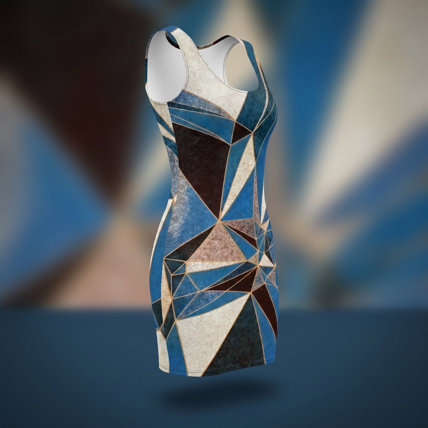 ANSO Low-Poly Bodycon Dress