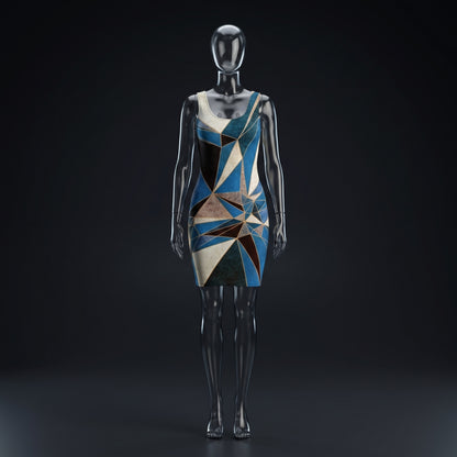 ANSO Low-Poly Bodycon Dress