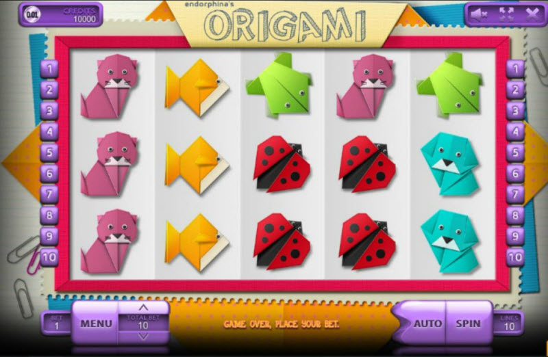 Origami slot