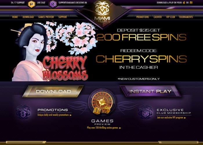 Miami Club Casino Cherry Blossoms Códigos de promoción de tragamonedas