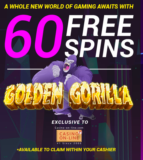 Golden Gorilla Slot (60 Free Spins)
