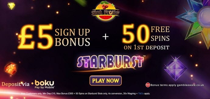 Slot Fruity Casino Bonus sin depósito